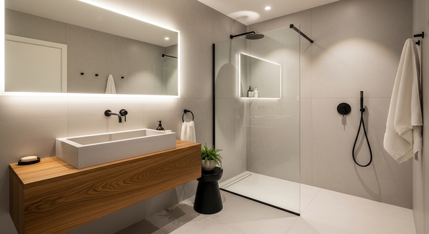 Микроцемент в интерьере