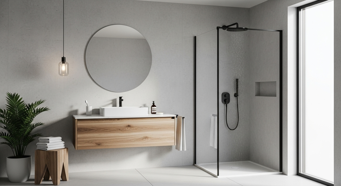 Микроцемент в интерьере